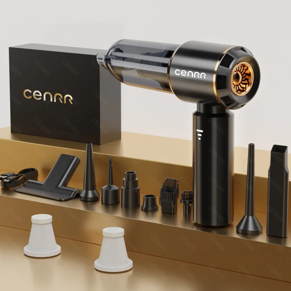 CENRR Mini Powerful Cordless Car Vacuum Cleaner