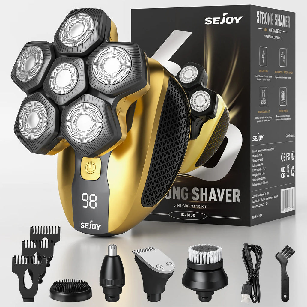 Wet Dry Beard Hair Trimmer Electric Shaver Razor
