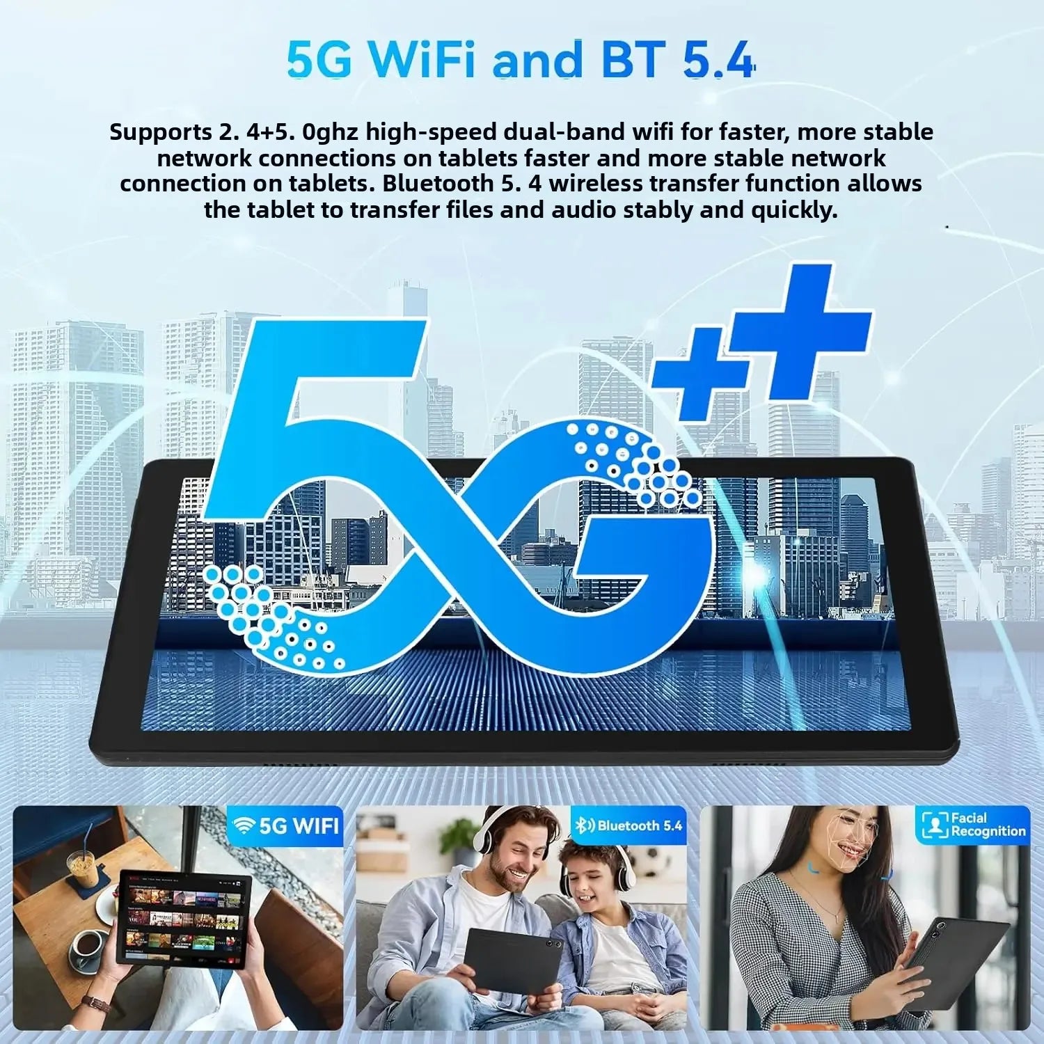 10 inch  Android 14 tablet  12GB RAM 64GB ROM WiFi Dual Camera