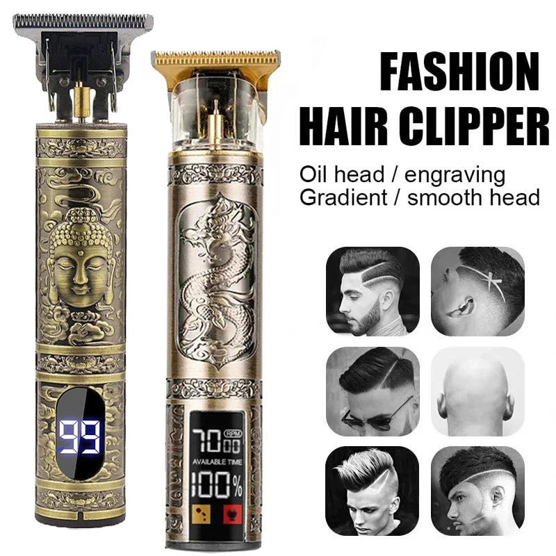 Professional Rechargeable Mens Hair Cutting Machine Beard Trimmer