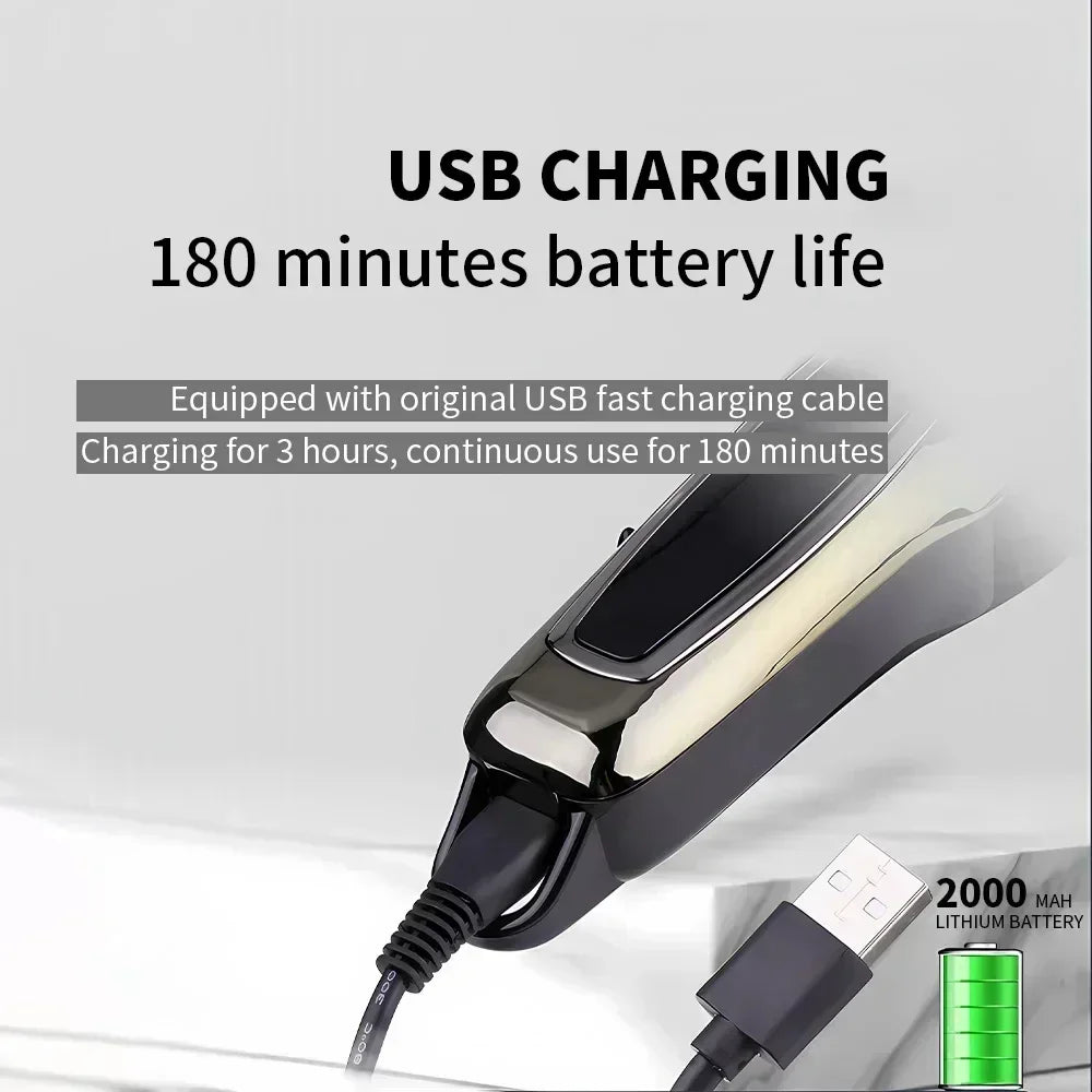 Professional Rechargeable Cordless Men Hair Clipper / Trimmer