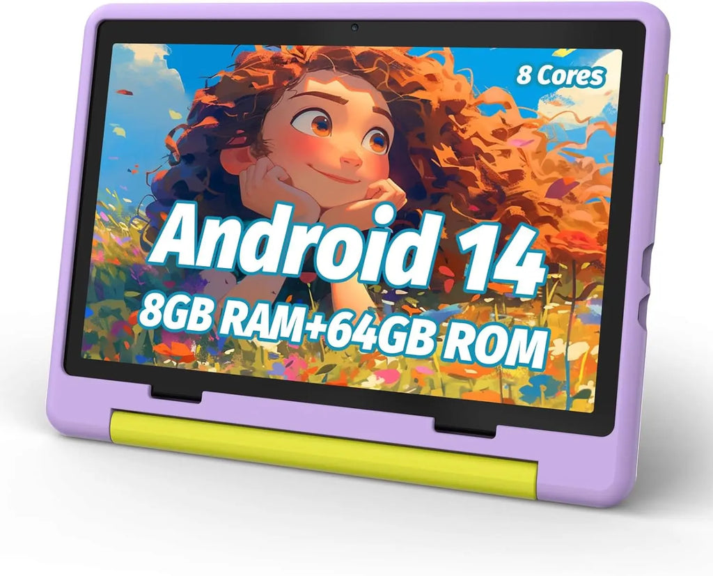 Kid Tablet Android 15 10 inch 8GB+64GB