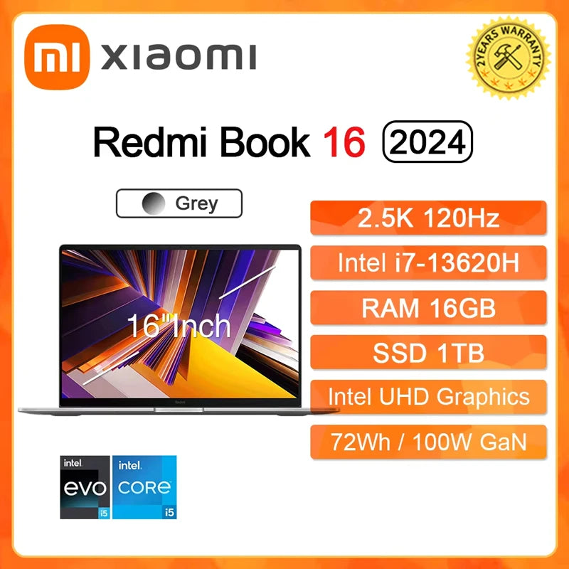 Xiaomi 16" Inch  Ultrabook Notebook Computer PC