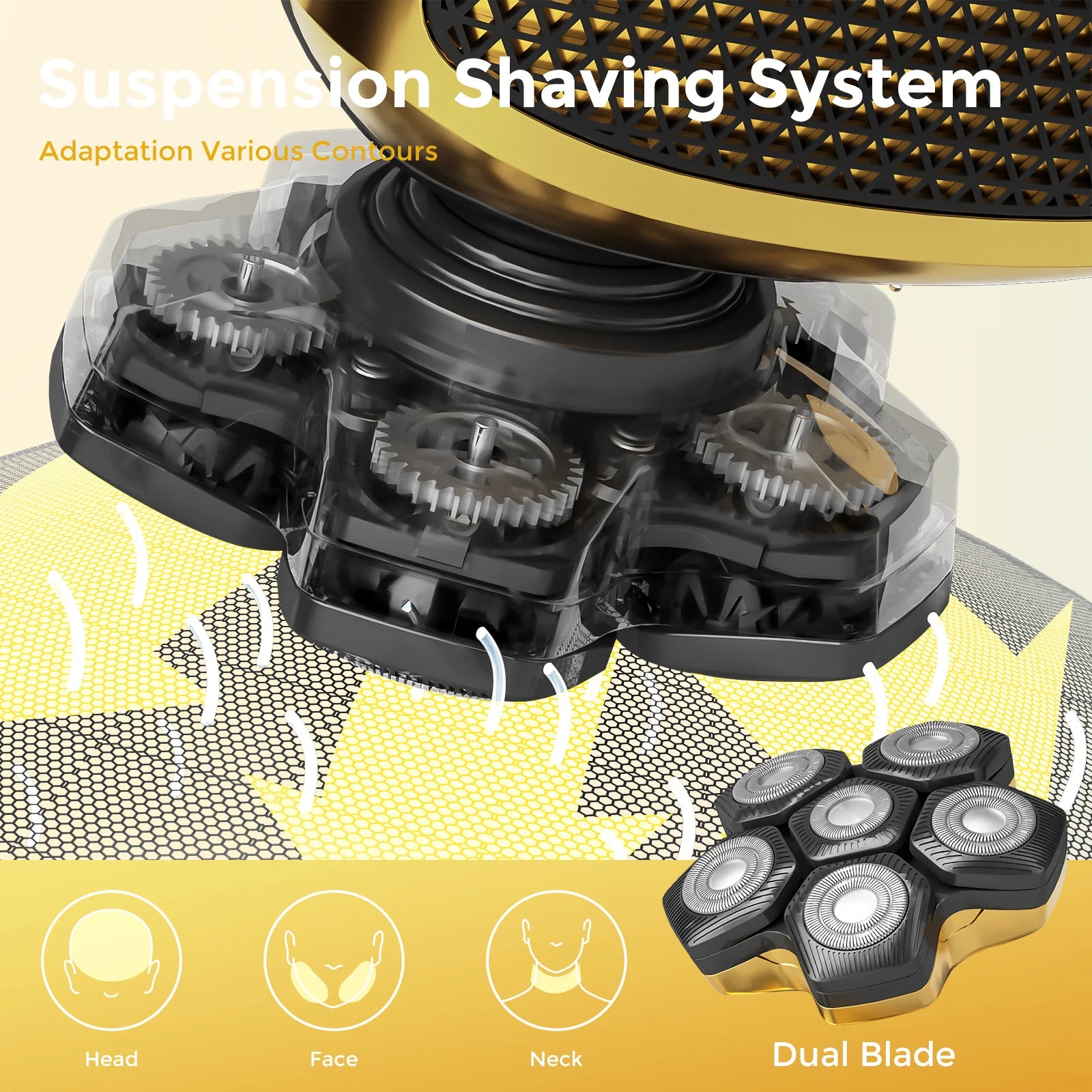 Wet Dry Beard Hair Trimmer Electric Shaver Razor