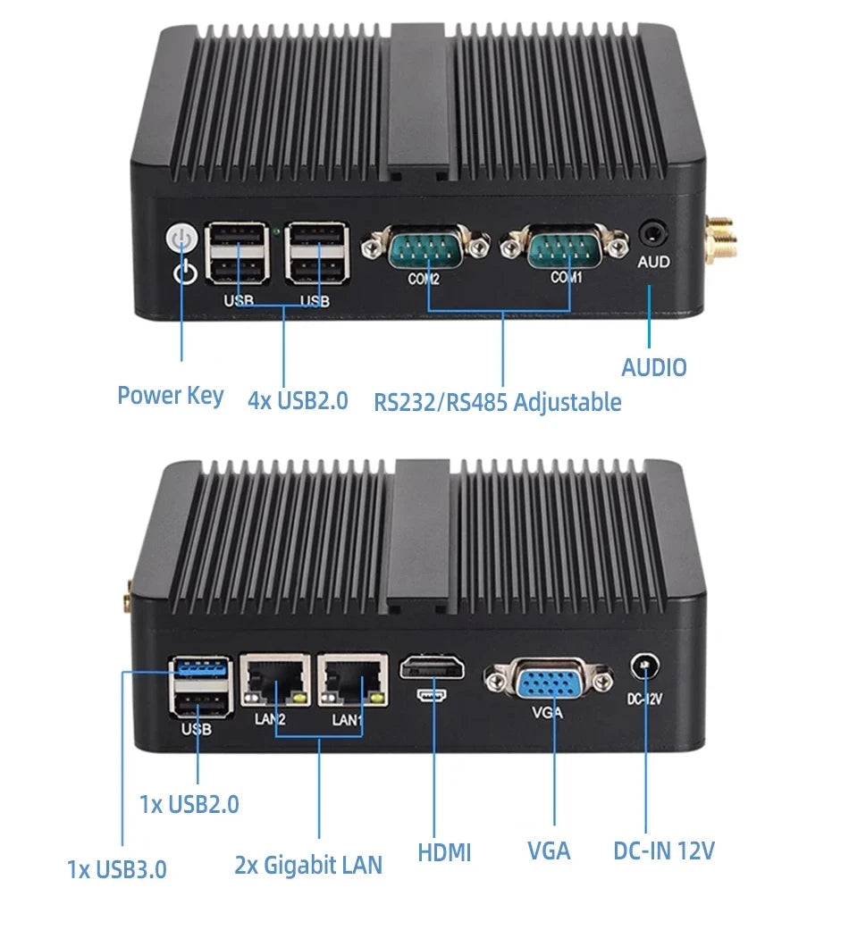 Linux Industrial Computer Intel Celeron