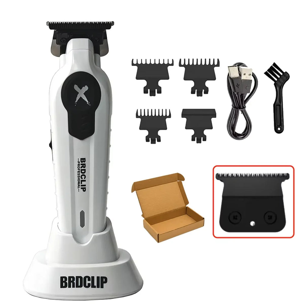Professional Hair Trimmer Barber Electric Clipper with Charger Stand