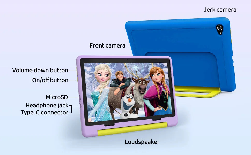 10" Children's Cartoon Learning Tablet Education Games