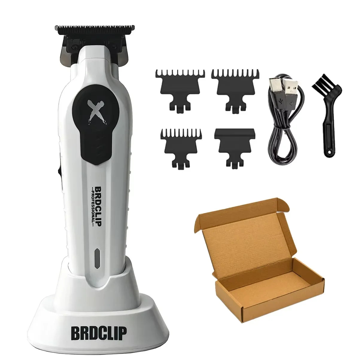 Professional Hair Trimmer Barber Electric Clipper with Charger Stand
