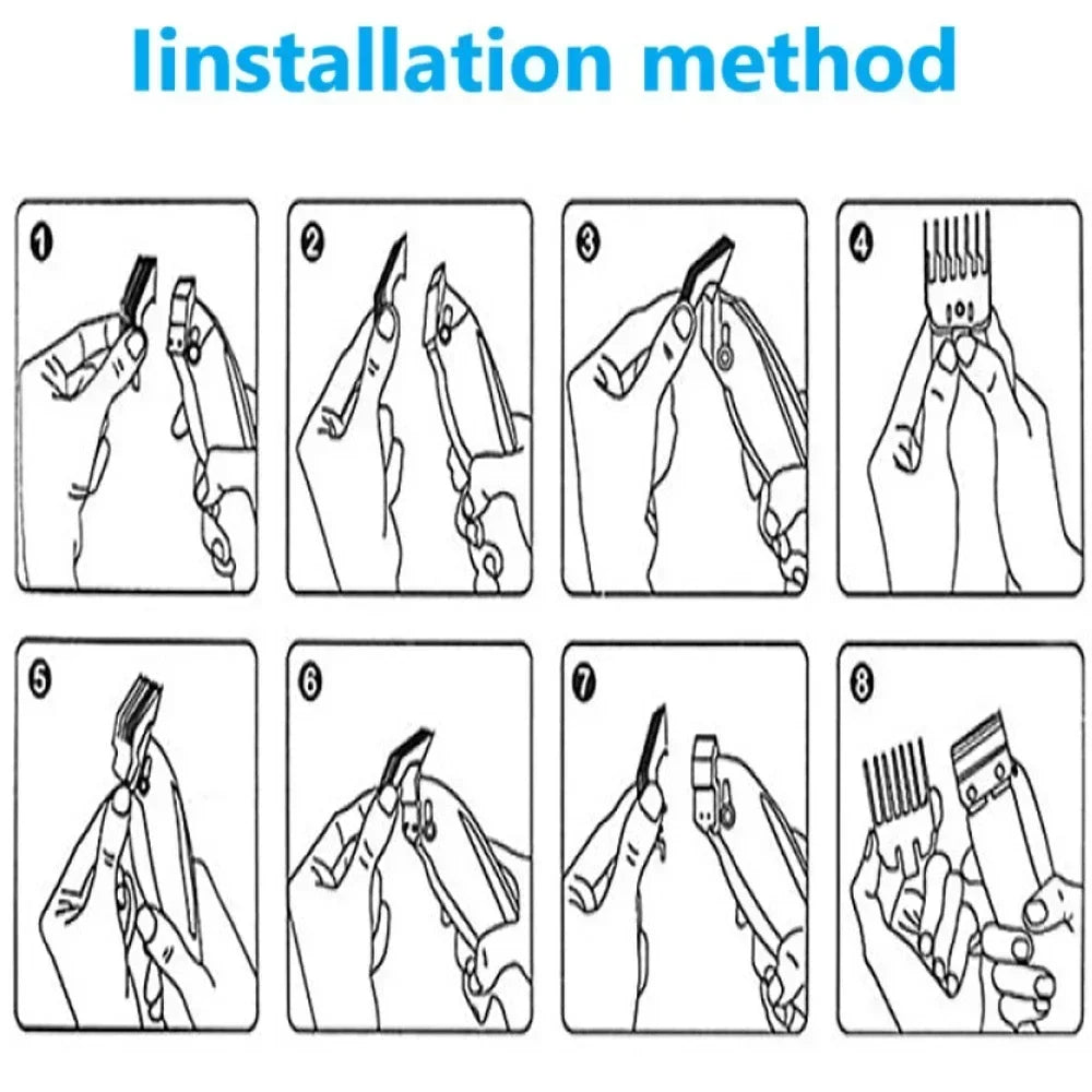 Kemei  Rechargeable Professional Men Hair Clipper Trimmer