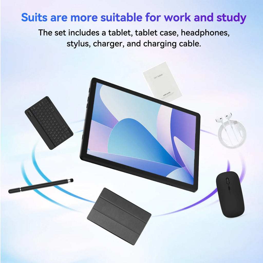 Android 10.1 Inch 20GB RAM 64GB ROM 5-core Dual Camera Tablet