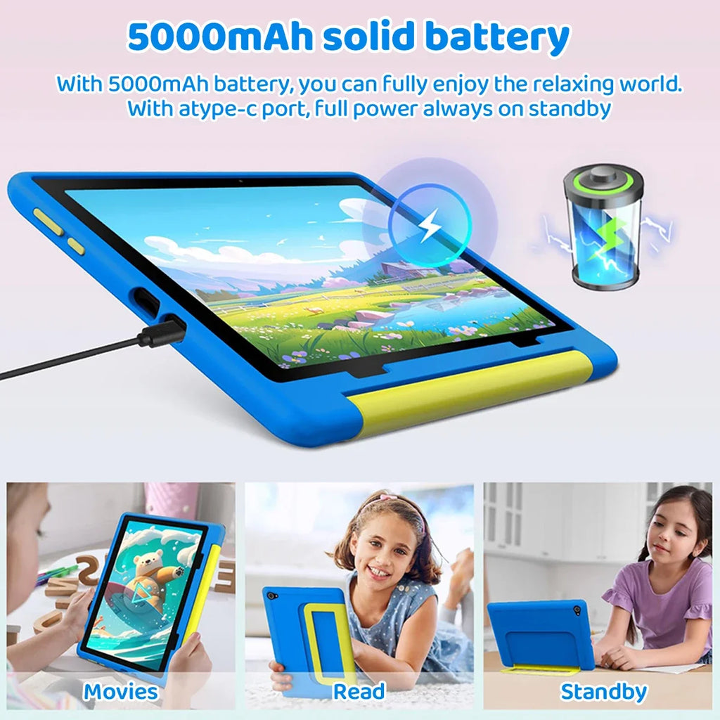 10" Children's Cartoon Learning Tablet Education Games