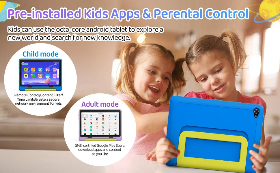 10" Children's Cartoon Learning Tablet Education Games