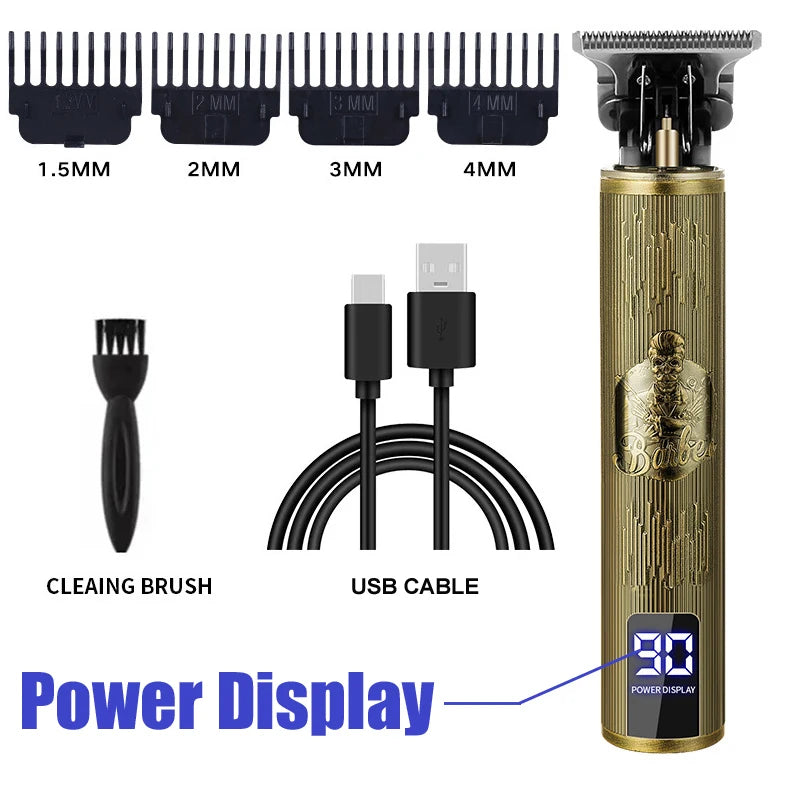 USB Charging Vintage Hair Clipper Machine