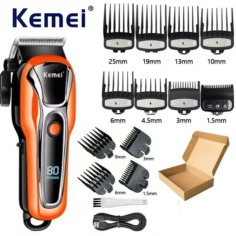 Professional Rechargeable Cordless Men Hair Clipper / Trimmer