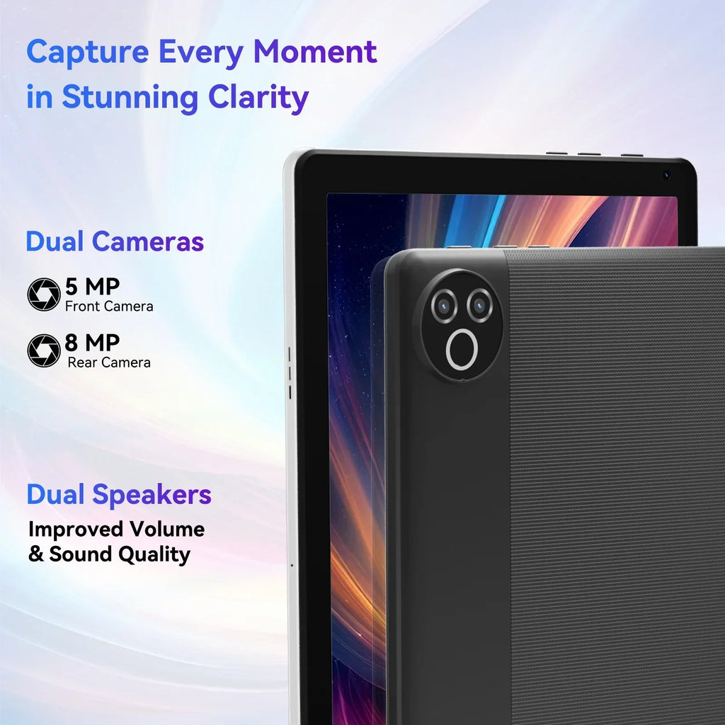 Android 10 Inch 1.8 GH  20GB RAM 64GB ROM 1TB WiFi 6 Bluetooth 5.4 Dual Camera