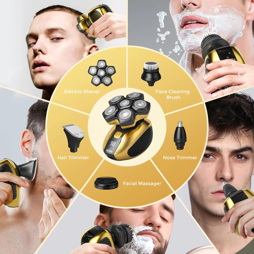 Wet Dry Beard Hair Trimmer Electric Shaver Razor