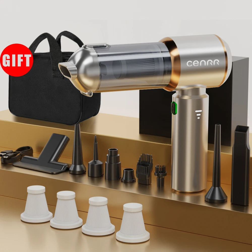 CENRR Mini Powerful Cordless Car Vacuum Cleaner