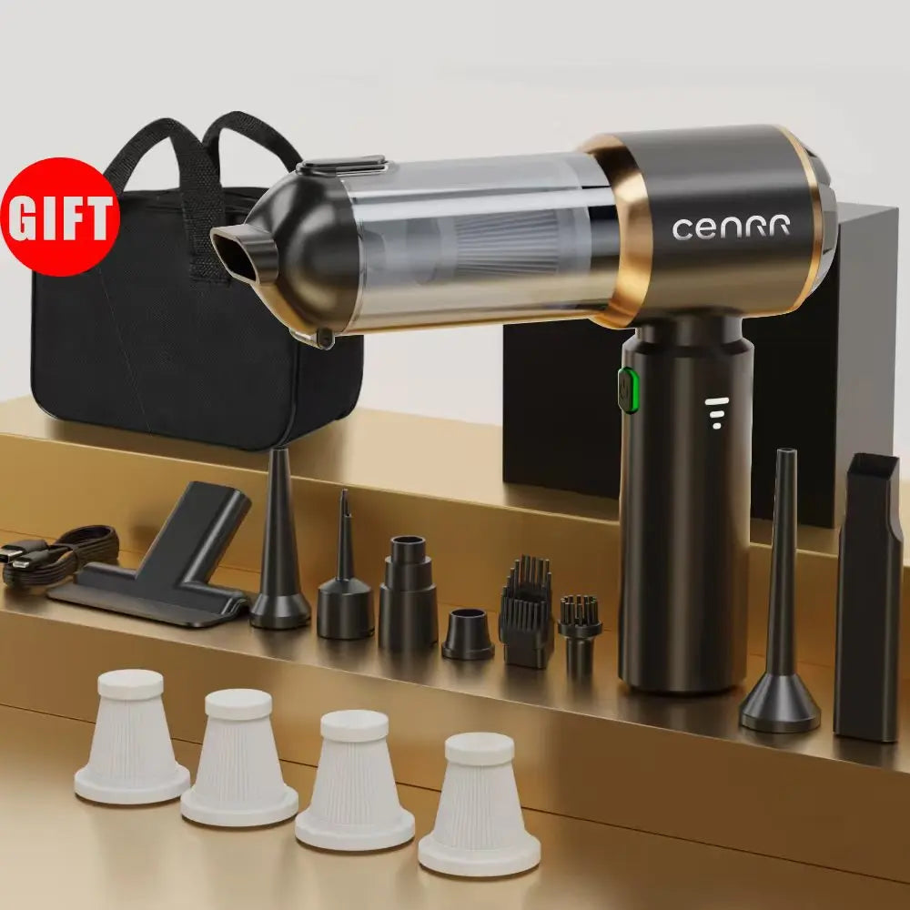 CENRR Mini Powerful Cordless Car Vacuum Cleaner