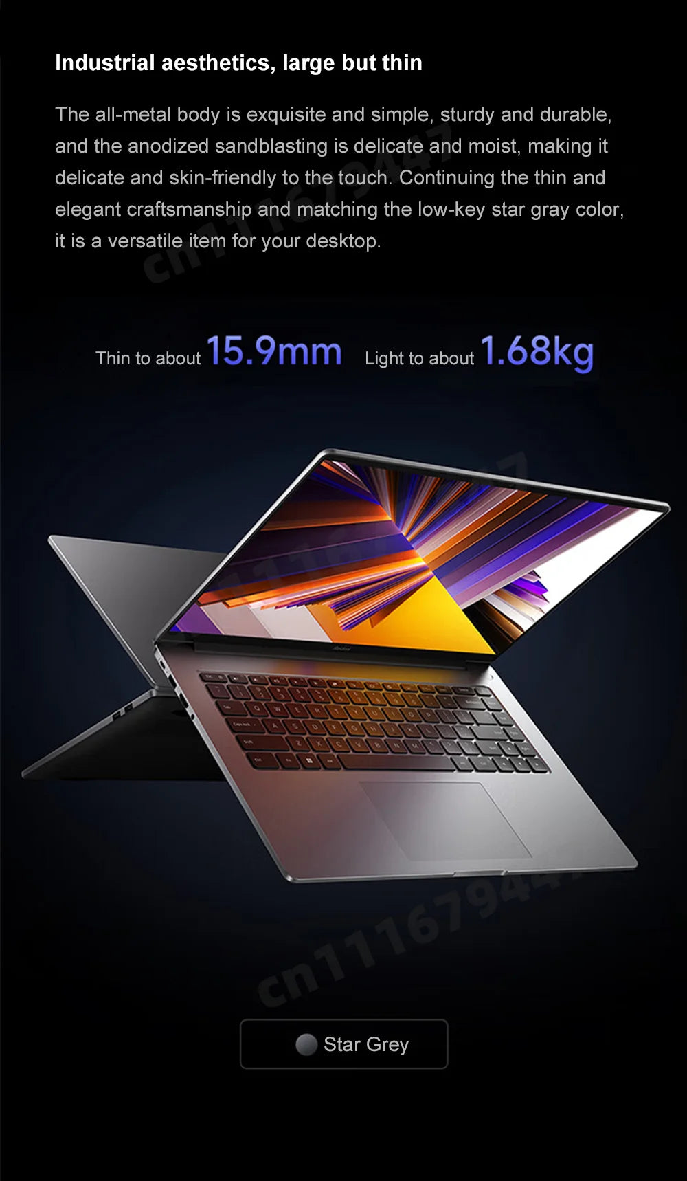 Xiaomi 16" Inch  Ultrabook Notebook Computer PC