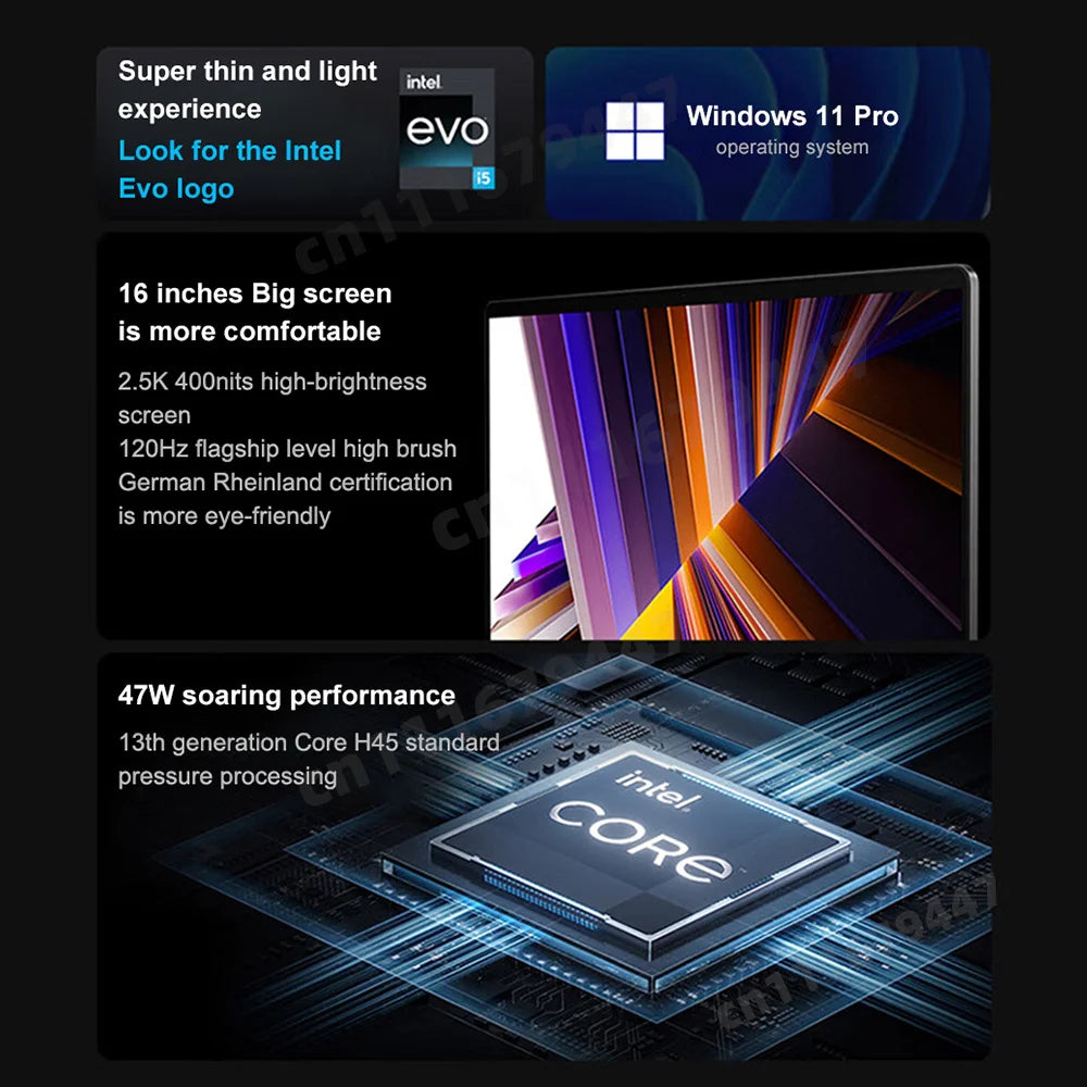 Xiaomi 16" Inch  Ultrabook Notebook Computer PC