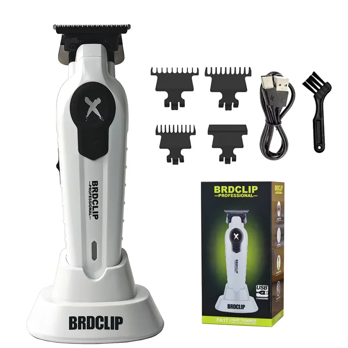 Professional Hair Trimmer Barber Electric Clipper with Charger Stand