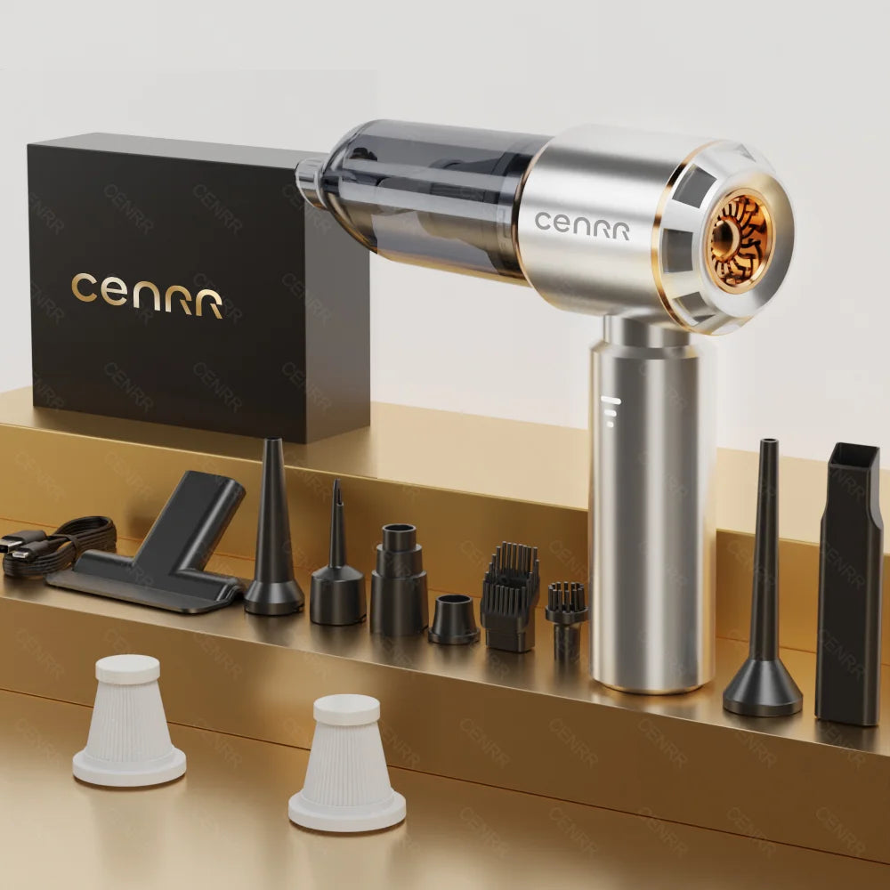 CENRR Mini Powerful Cordless Car Vacuum Cleaner