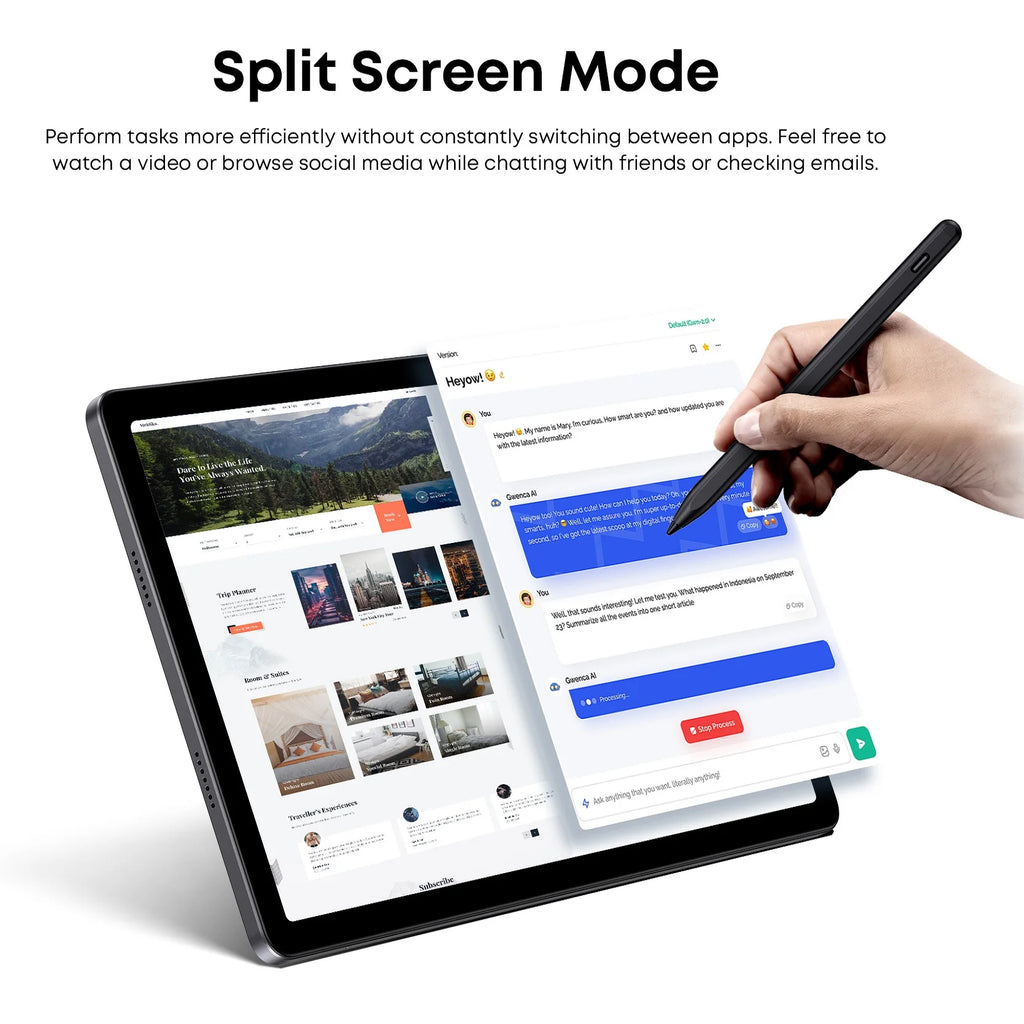 10.95-inch  Android 14 Snapdragon 8 GB  128 GB Rom