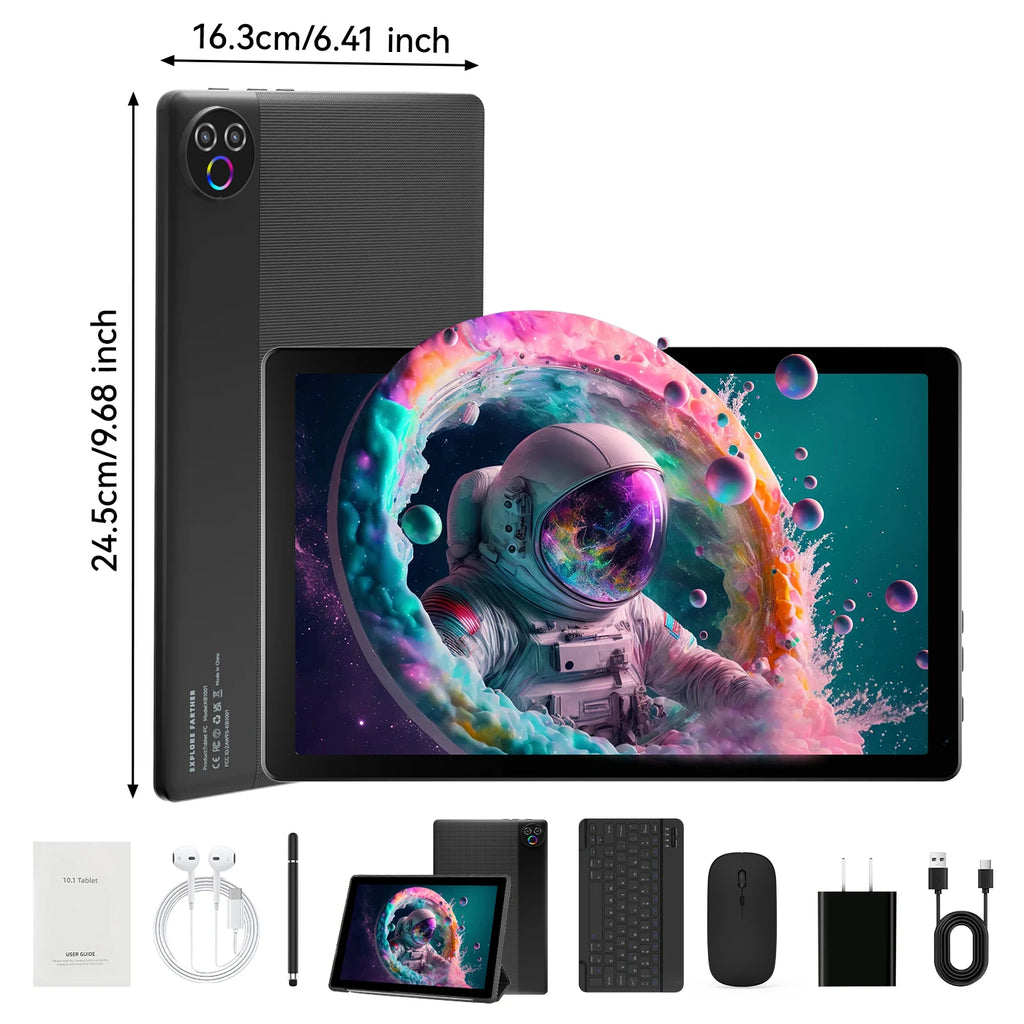 Android 10.1 Inch 20GB RAM 64GB ROM 5-core Dual Camera Tablet
