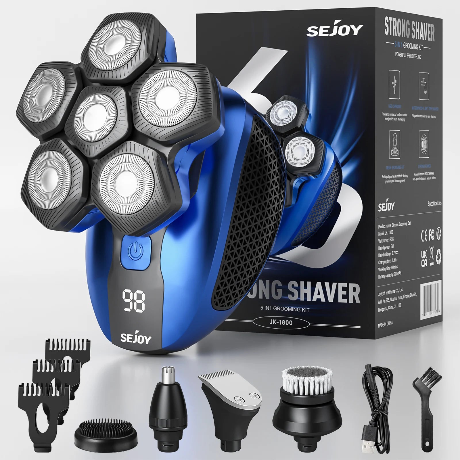Wet Dry Beard Hair Trimmer Electric Shaver Razor