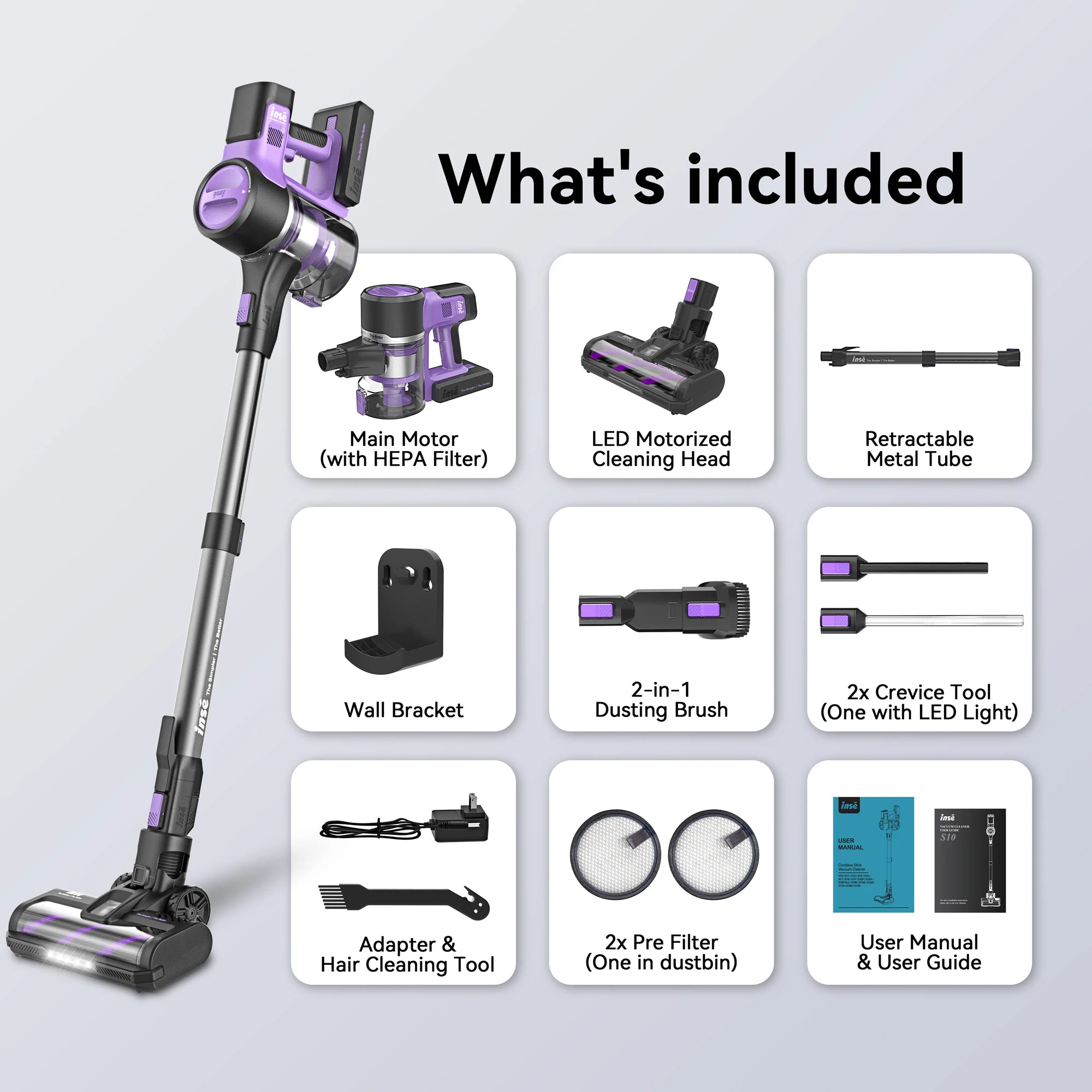 S10 Rechargeable Cordless Vacuum Cleaner