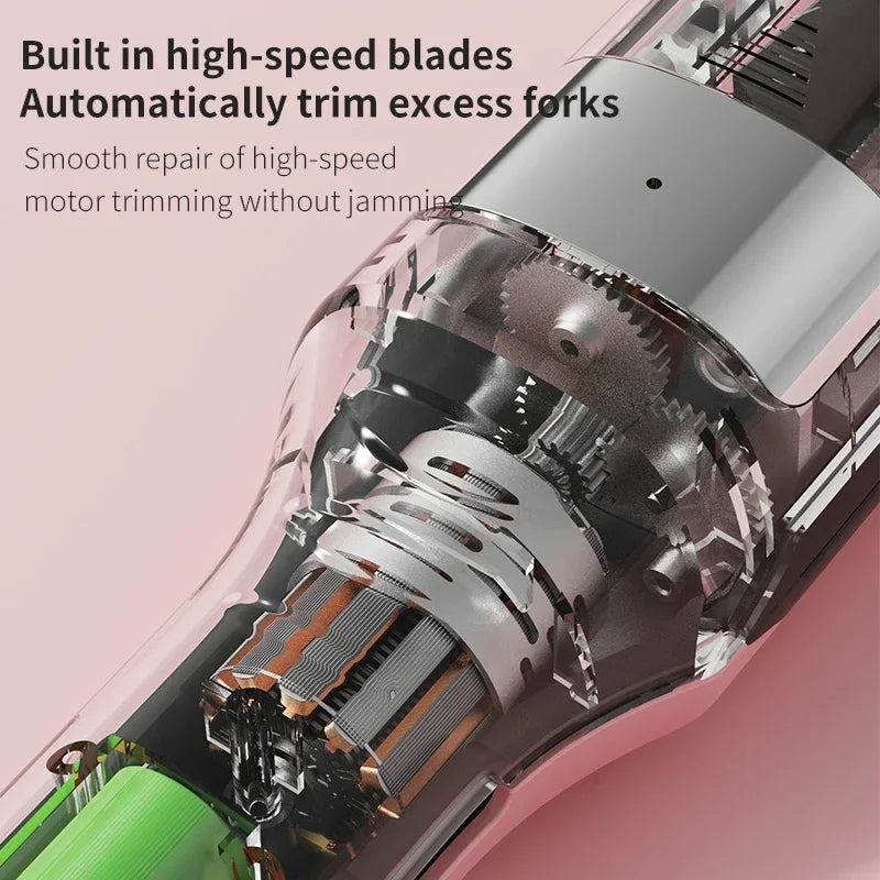 Professional Cordless Hair Trimmer Split Ends Remover