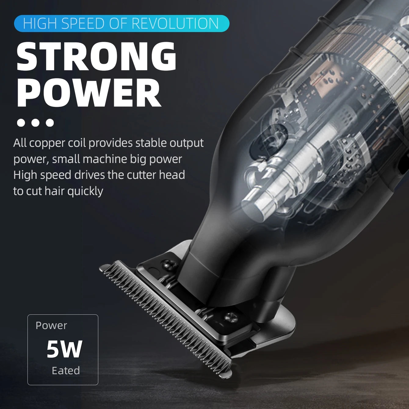 Professional Hair Clipper Cordless Hair Trimmer