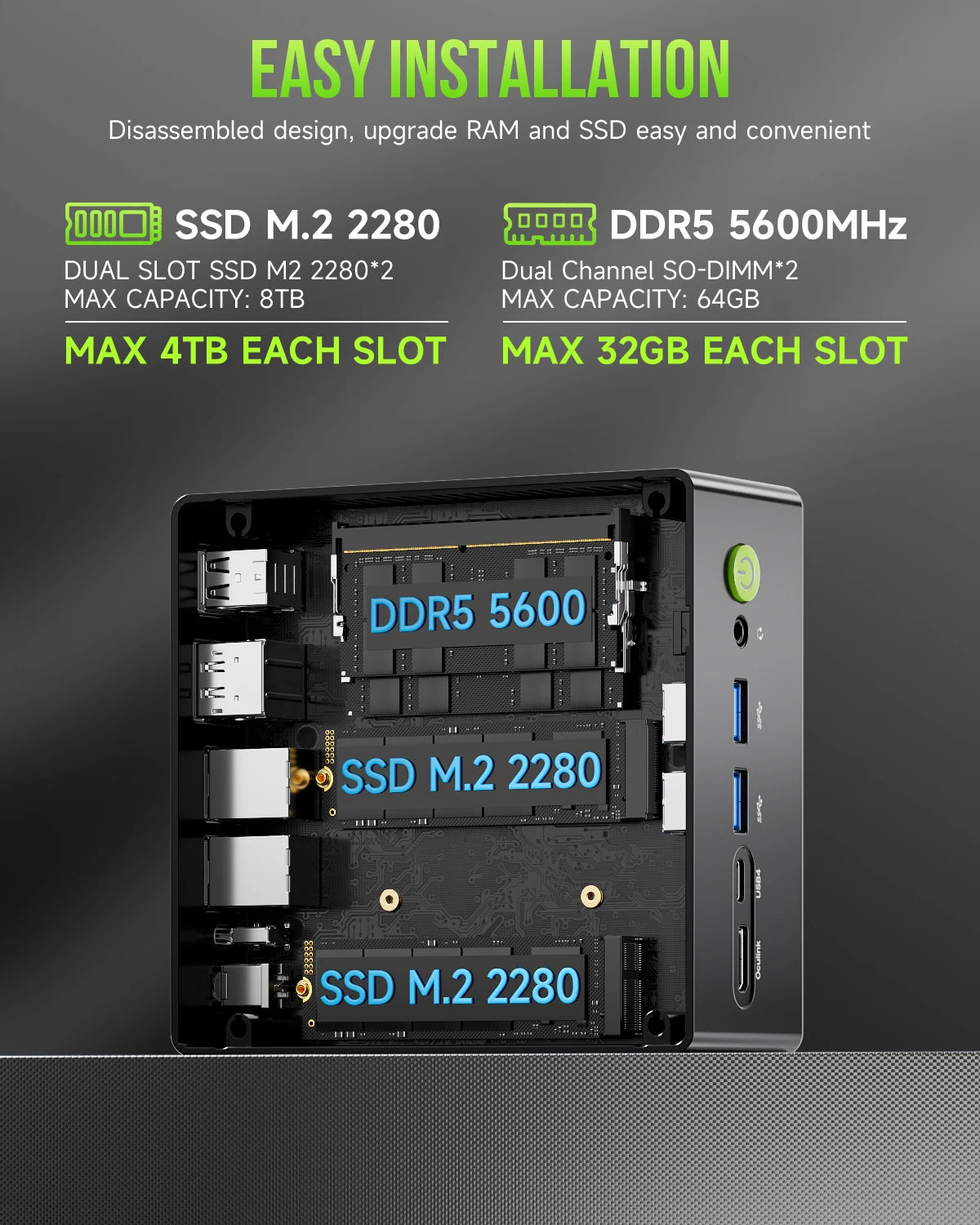 GMKtec Gaming Mini PC Computer