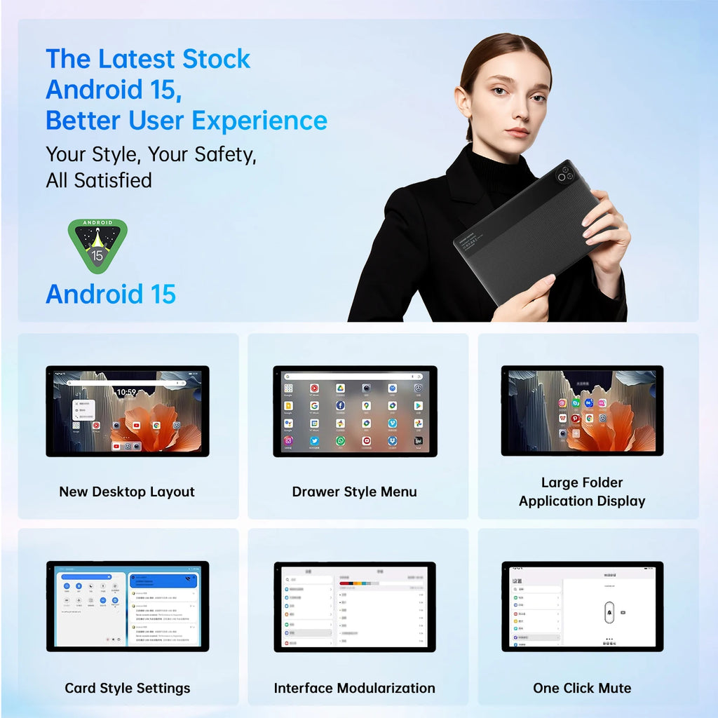 Android 10.1 Inch 20GB RAM 64GB ROM 5-core Dual Camera Tablet